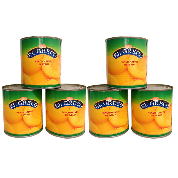 Đào ngâm El Greco - Combo 6 hộp