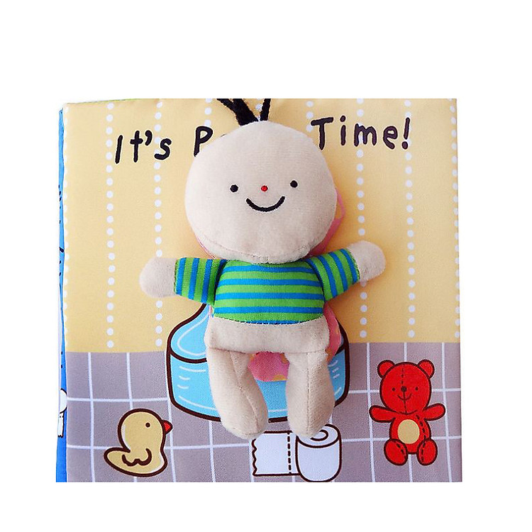 Đồ chơi - Sách vải Vệ sinh - It's Potty Time (Giúp bé rèn luyện tính tụ giác đi vệ sinh)
