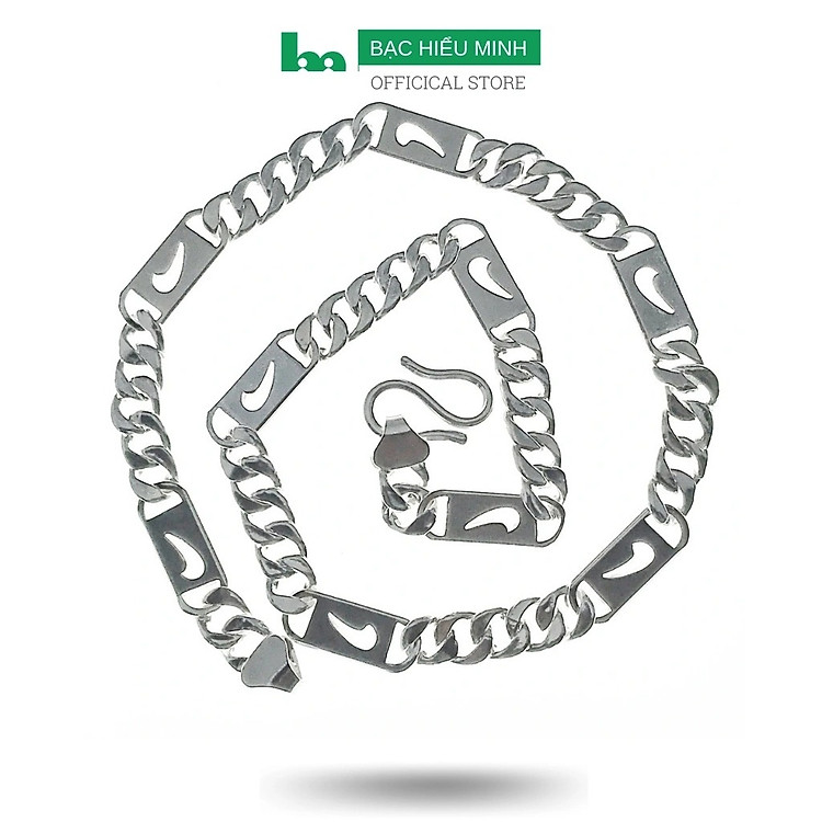 Vòng Cổ, Dây Chuyền Nam Kiểu Logo Ni_ke Thể Thao Nam Tính Bạc Hiểu Minh DBN017XXL 30 Chỉ