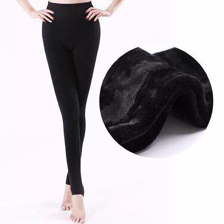 Quần legging lót lông siêu mềm, siêu ấm
