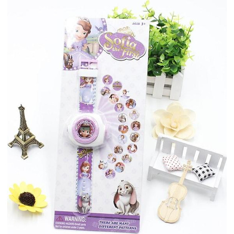 Đồng hồ chiếu 20 hình công chúa sofia
