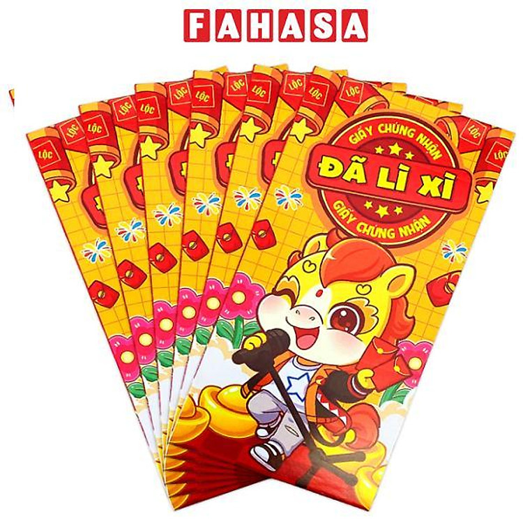 Bộ 6 Bao Lì Xì Tết Bính Ngọ 2026 - Teenage - Mẫu 47