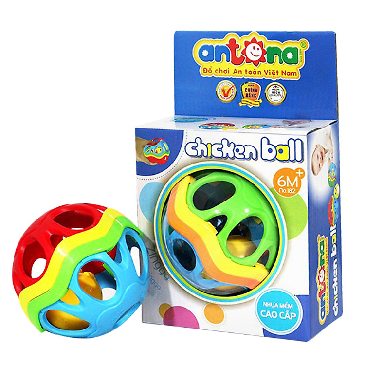 Đồ Chơi Sơ Sinh - Bóng Mềm Xúc Xắc Chicken Ball Antona