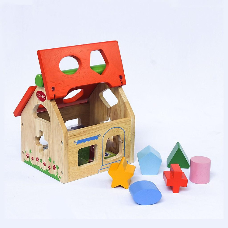 Đồ chơi gỗ Nhà thả 12 khối Winwintoys Chính hãng Tiết kiệm - Hình ảnh 3