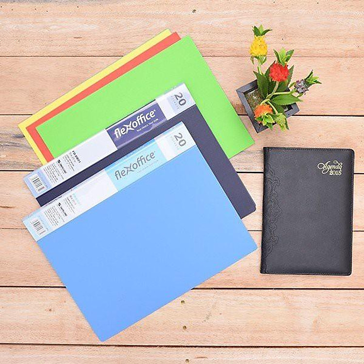 Bìa 20 lá A4 Thiên Long Flexoffice FO (lưu trữ 200 tờ) - Màu xanh đậm - Ảnh 2