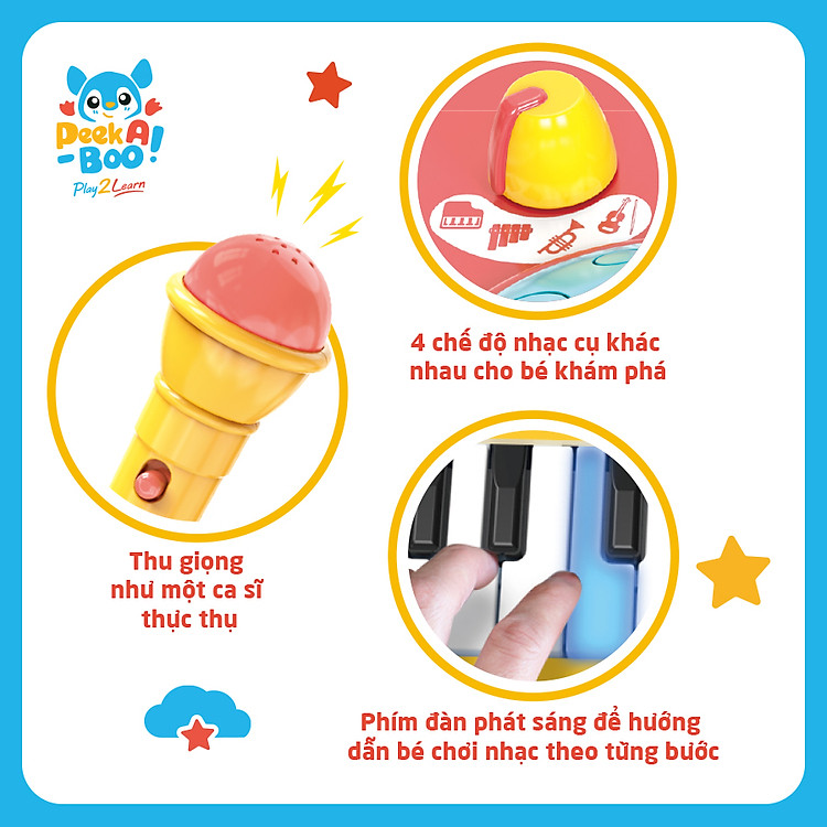 Đồ Chơi Đàn Piano Thông Minh PAB046 Chính hãng Giá rẻ - Hình ảnh 5