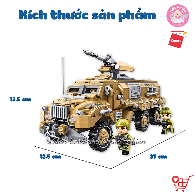 Mua Đồ Chơi Lắp Ráp Quân Sự Qman 22014 Chính hãng Giá rẻ - Hình ảnh 3
