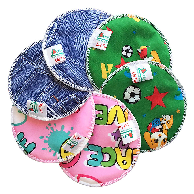 Combo 6 Miếng lót thấm sữa BabyCute - Họa tiết ngẫu nhiên