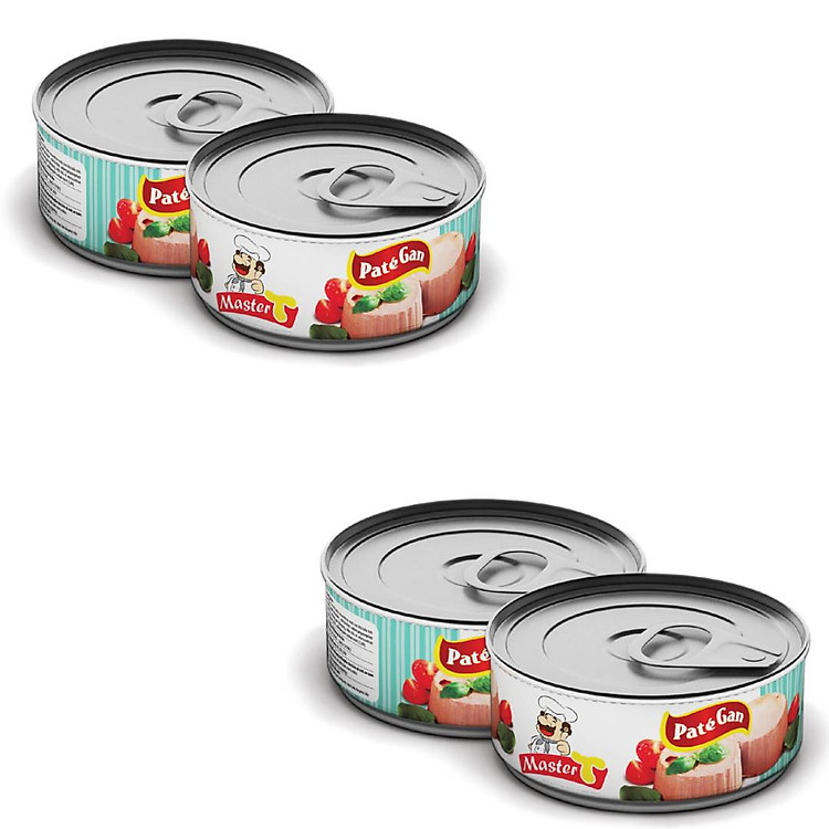 Combo 4 hộp pate gan Master T đậm đà hương vị ( lon 170g)