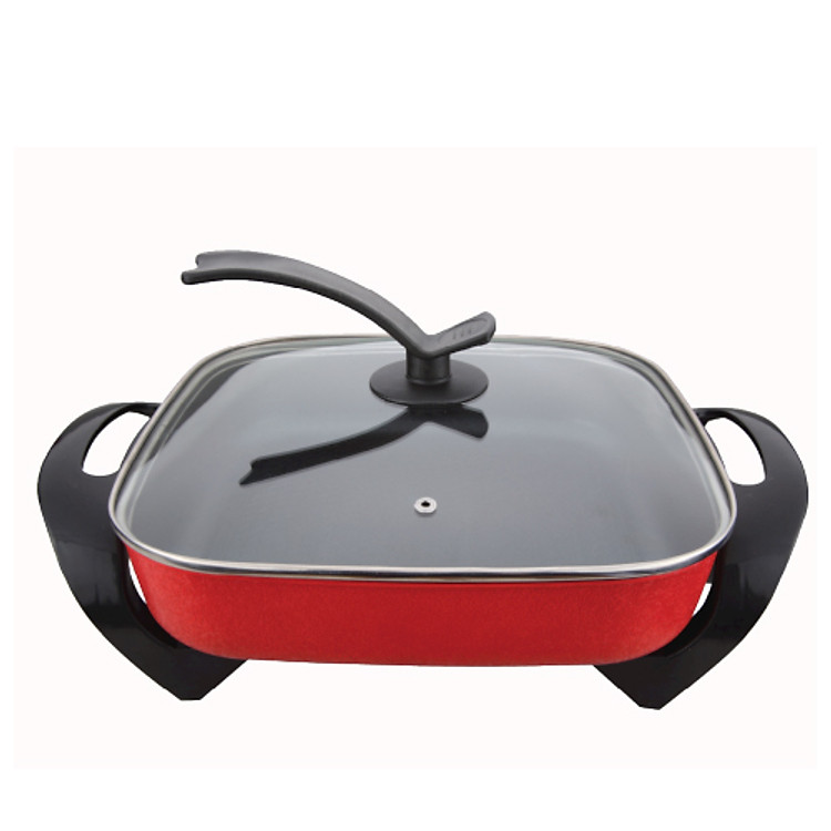 Lẩu, nướng điện nguyên khối chống dính 5L (30cm) Green Cook chuẩn Hàn Quốc - Hàng chính hãng