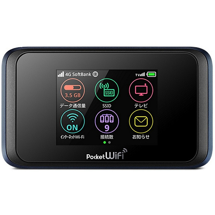 Bộ phát wifi 4G Softbank 502HW cầm tay pin 3000mAh - Hàng nhập khẩu