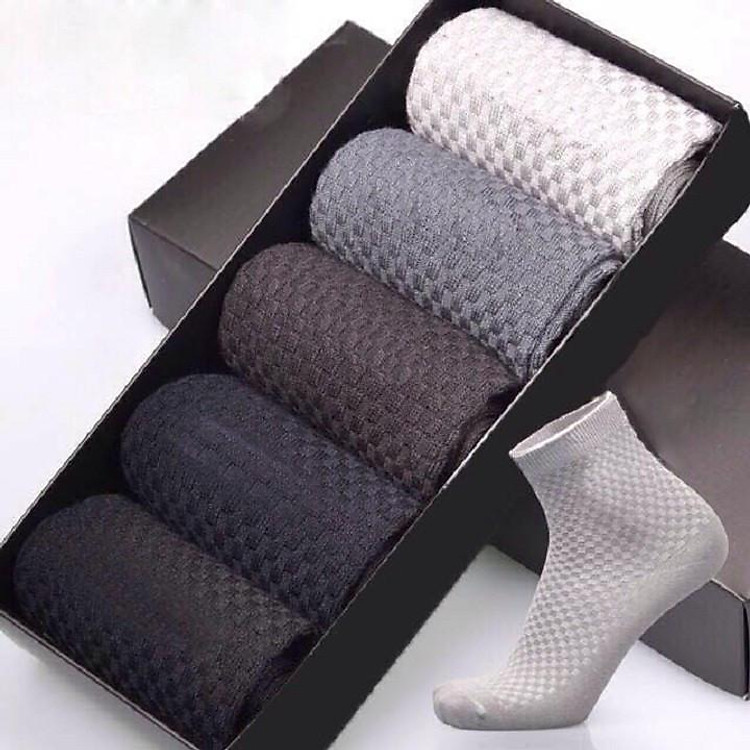 Hộp 5 Đôi Tất Nam Cao Cấp Khử Mùi CT6 Sang Trọng