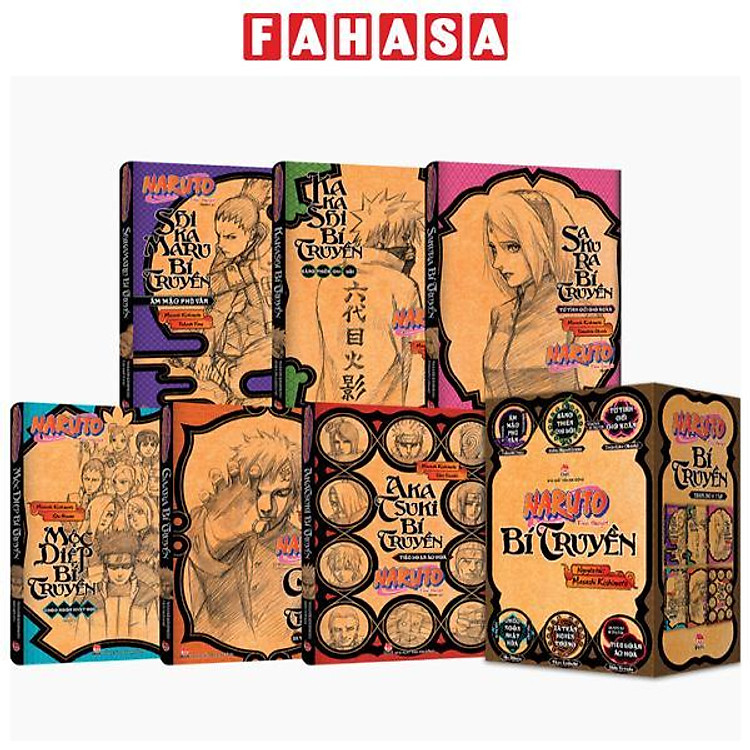 Box Set Tiểu Thuyết Naruto Bí Truyền (Bộ 6 Tập)
