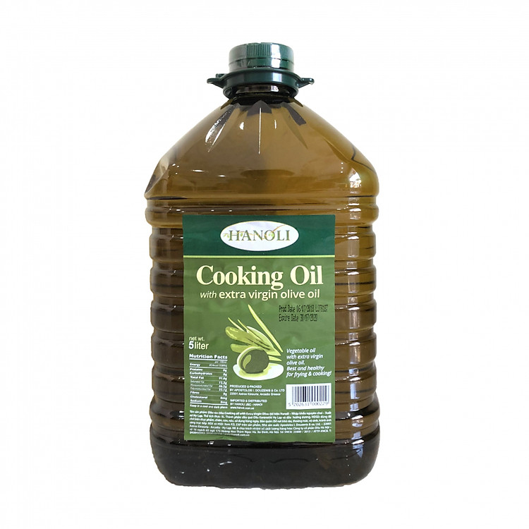 Dầu Rán Oliu Hanoli Cooking Oil With Extra Virgin Olive Oil (5 Lít)