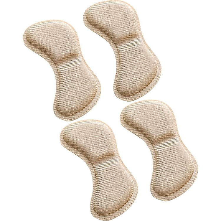 Combo 2 Bộ Miếng Dán Gót Giày 4d Chống Trầy Chân (Màu Kem, 4 Miếng Dán)