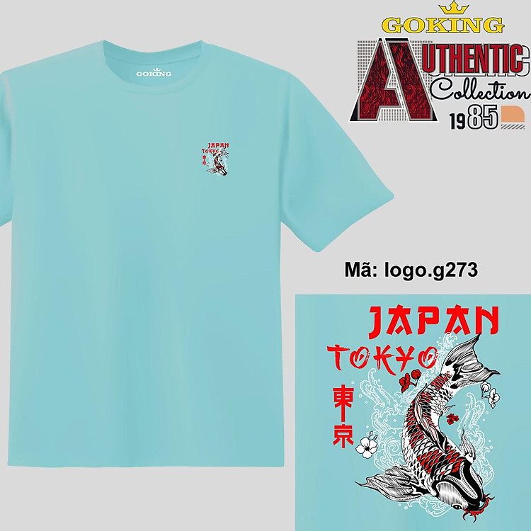 JAPAN, mã logo.g273. Áo thun nam nữ in logo đẹp, form unisex. Áo phông GOKING hàng hiệu, quà tặng cao cấp cho gia đình, cặp đôi, lớp nhóm, doanh nghiệp