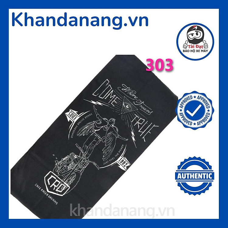 Khăn đa năng Tài Đạt che mặt đi xe máy, xe đạp mẫu 303