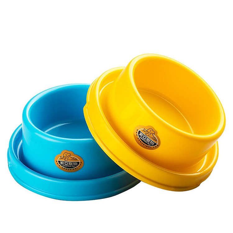 Bát nhựa đơn chống kiến 18cm dành cho chó mèo (Màu Ngẫu Nhiên)