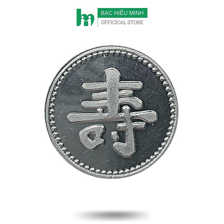 Đồng Xu Bạc Hoa Xòe Cạo Gió Đánh Gió Chữ Thọ Bạc Nguyên Chất S999