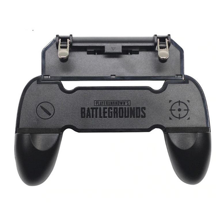 Tay cầm chiến Game đỉnh cao W10 Có Nút Chơi PUBG, Moba, Ros, Free Fire Controller - Đen - Hàng nhập khẩu