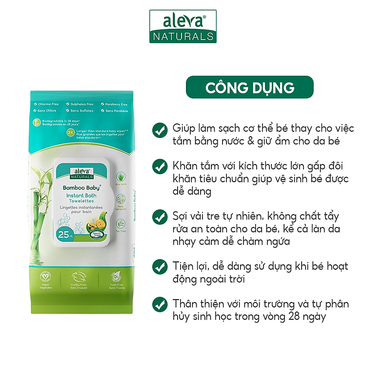 Mua Khăn tắm dùng 1 lần hương hoa hồng cho bé Chính hãng Ưu đãi - Hình ảnh 3