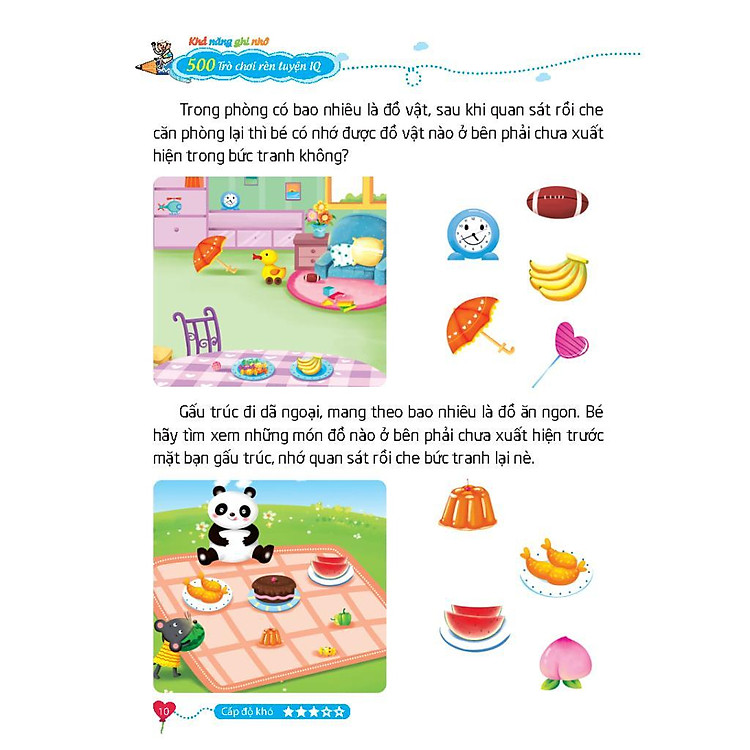 500 Trò Chơi Rèn Luyện IQ Cho Trẻ 4 - 10 Tuổi - Khả Năng Ghi Nhớ - Ảnh 6
