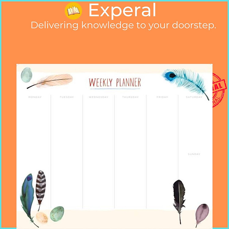 Sách - Feathers Desk Pad by Margaret Berg (UK edition, paperback)