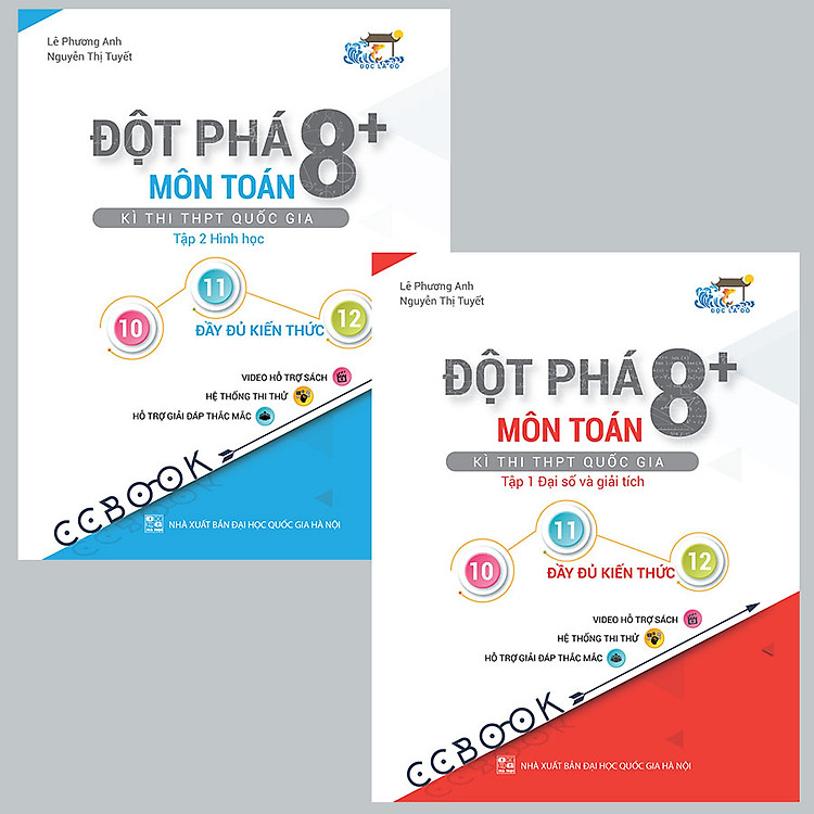 Combo sách đột phá 8+ thi THPT quốc gia môn toán