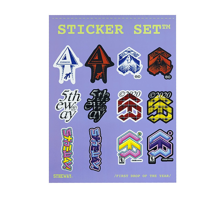 Bộ Nhãn Dán Sticker 5THEWAY