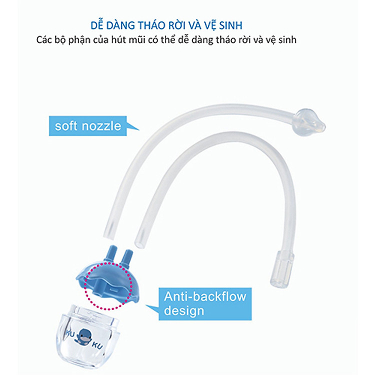 Hút Mũi Dây Silicone Mềm Ku.Ku Chính hãng Ưu đãi - Hình ảnh 3