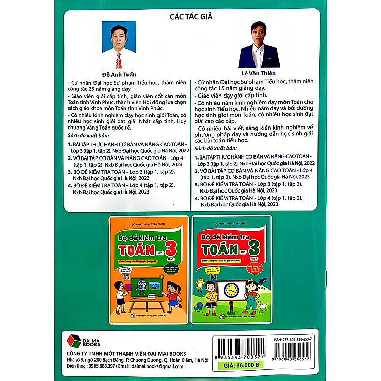 Bộ Đề Kiểm Tra Toán Lớp 3 - Tập 2 - Ảnh 3
