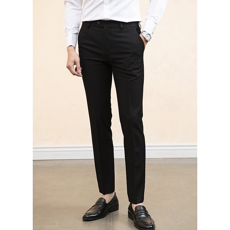 Quần Tây Nam Công Sở FAJA Trẻ Trung, Chất Liệu Cao Cấp (Màu đen)