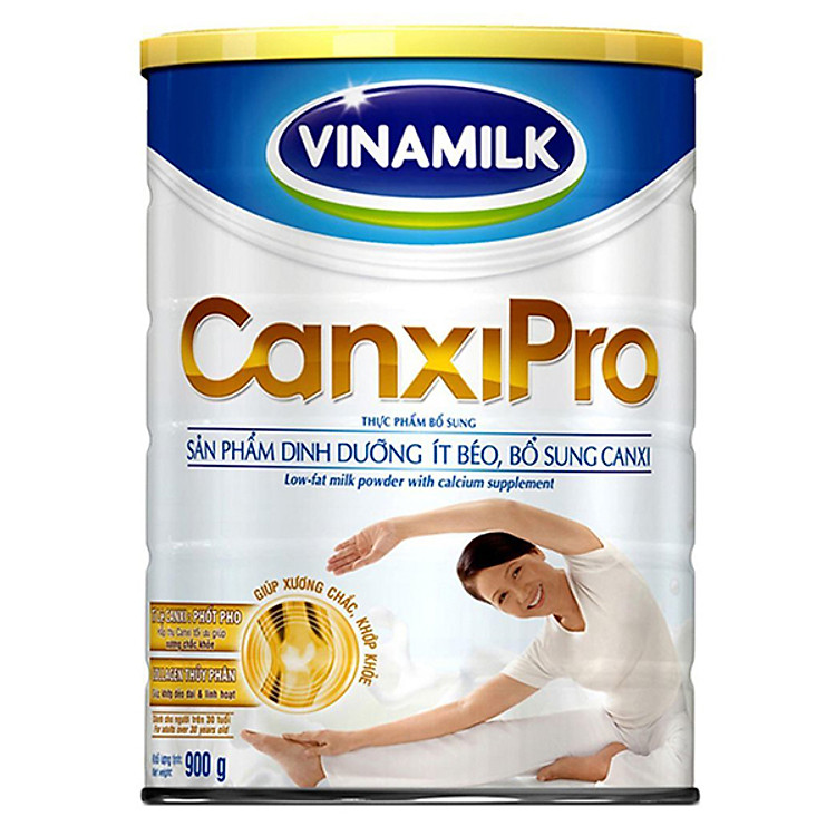 Sữa Bột Vinamilk CanxiPro (900g / Hộp Thiếc)