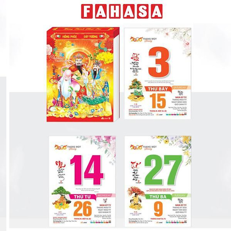 Lịch Bloc Đại Lỡ 2026 - Bonsai Thư Pháp - Văn Lang VL13A