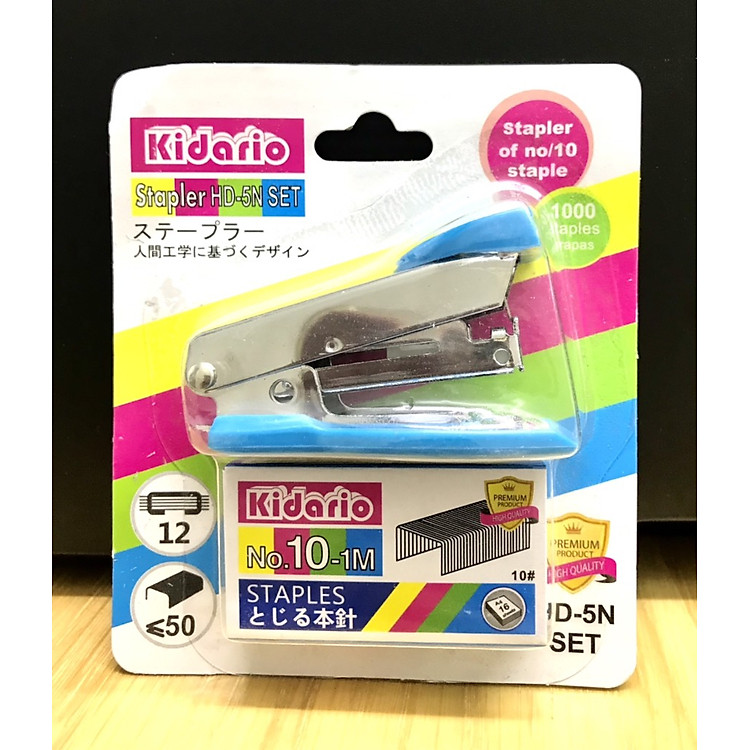 Bấm Kim Kidario Số 10 Mini (12 tờ)