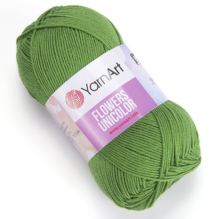 Sợi cotton Flowers Unicolor - Nhập khẩu chính hãng từ YarnArt - 50gram dài 200m