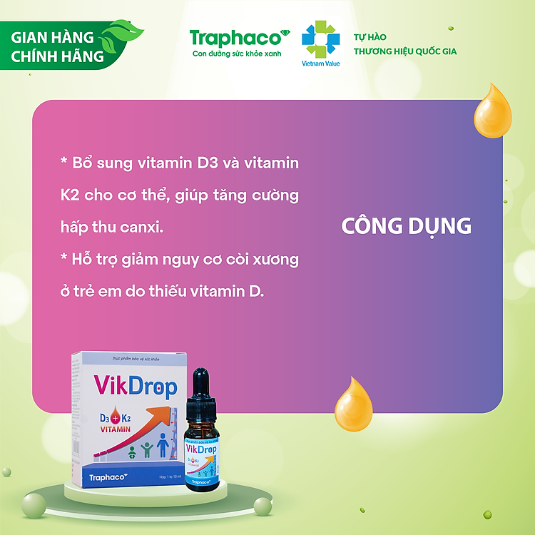 VIKDROP - Tăng cường hấp thu canxi Tin cậy Tiết kiệm - Hình ảnh 5