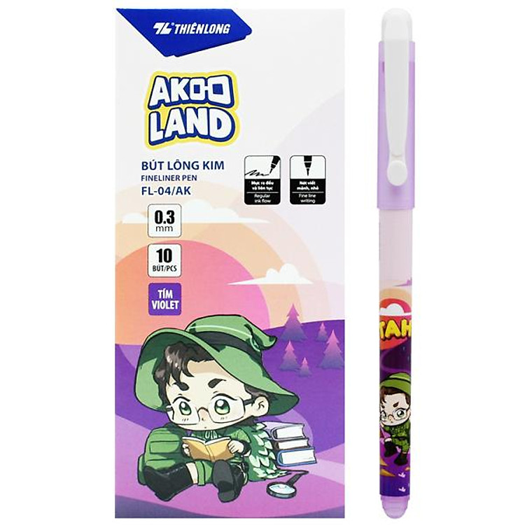 Bút Lông Kim 0.3 mm Thiên Long FL-04/AK (10 chiếc)