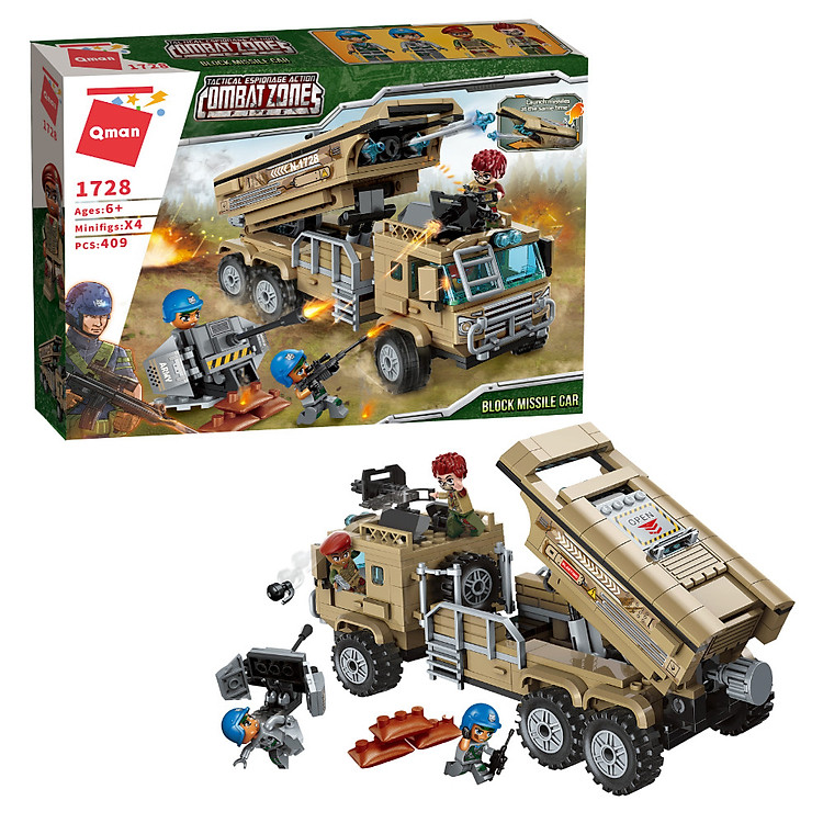 Mua Đồ chơi lắp ráp Xe phóng tên lửa Qman 1728 Chính hãng Giá rẻ - Hình ảnh 2