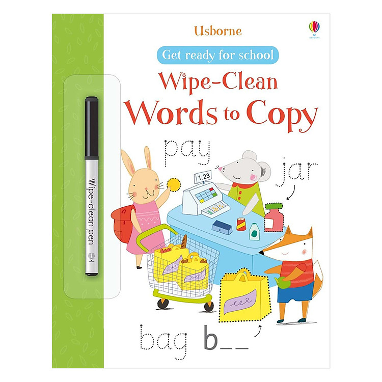 Sách tẩy xóa tiếng Anh - Usborne Words to Copy