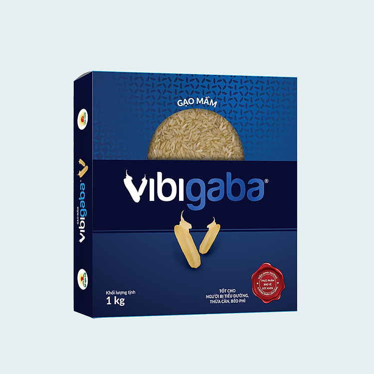 Gạo Mầm Vibigaba Cho Người Tiểu Đường, Giảm Cân - Hộp 1kg