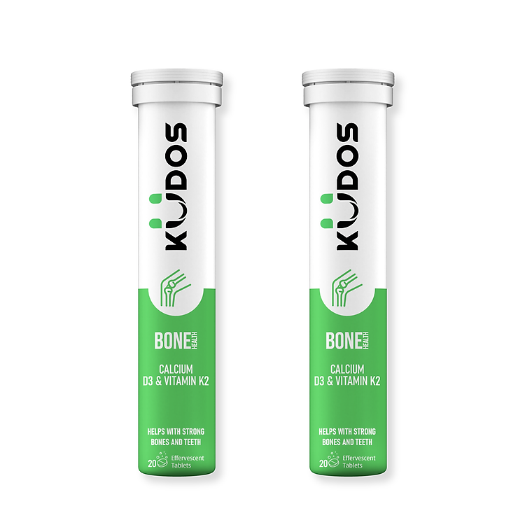 Thực phẩm bảo vệ sức khỏe KUDOS BONE HEALTH CALCIUM, D3 & VITAMIN K2 (20 viên/tuýp)