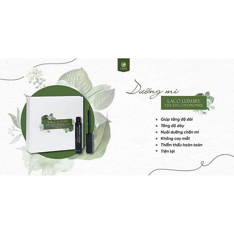 Dưỡng Mi Laco Luxury Giúp Hàng Mi Mắt Dài Khỏe Đẹp Tự Nhiên