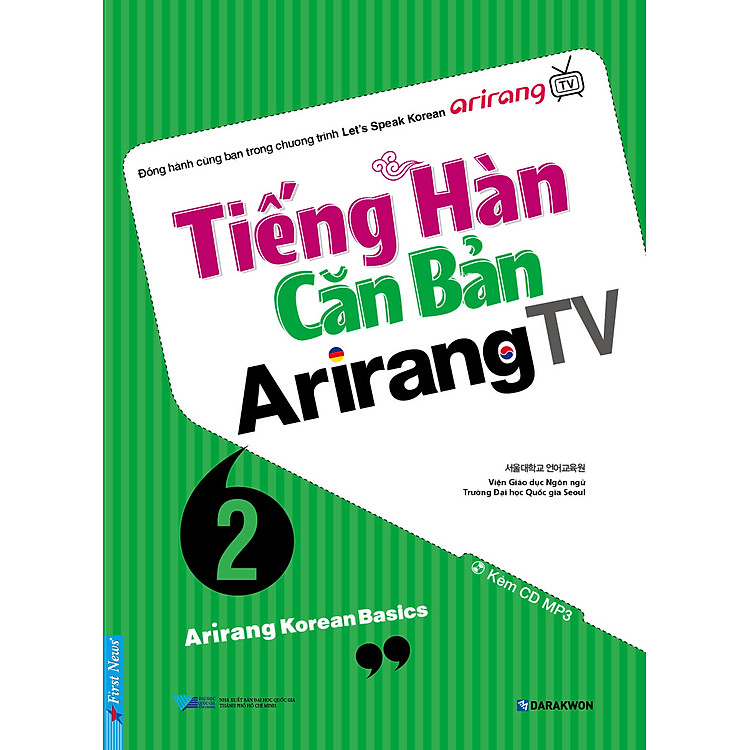 Bộ sách luyện giao tiếp tiếng Hàn căn bản (Tiếng Hàn Căn Bản Arirang TV tập 1 +2) - Ảnh 3