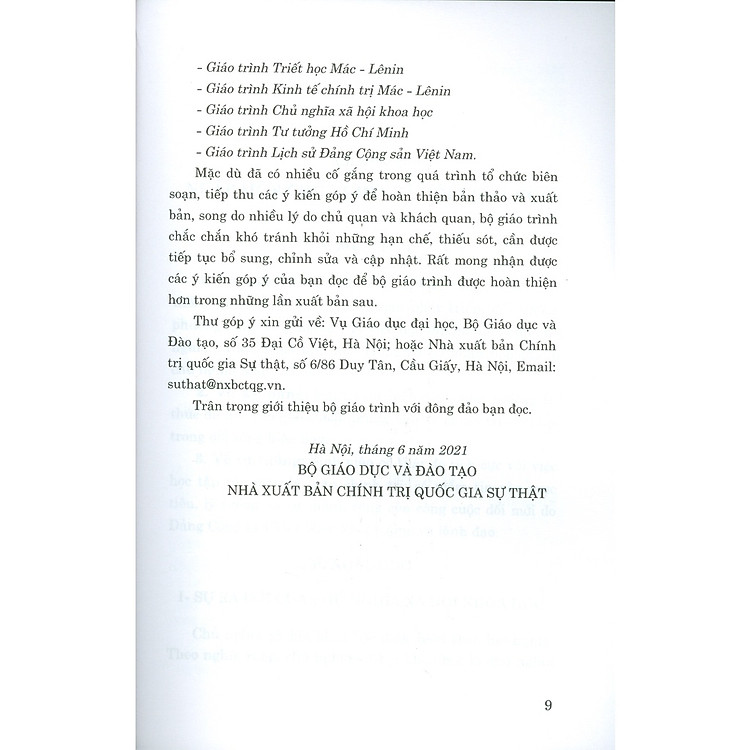 Giáo Trình Chủ Nghĩa Xã Hội Khoa Học (Dành Cho Bậc Đại Học Hệ Không Chuyên Lý Luận Chính Trị) - Ảnh 3