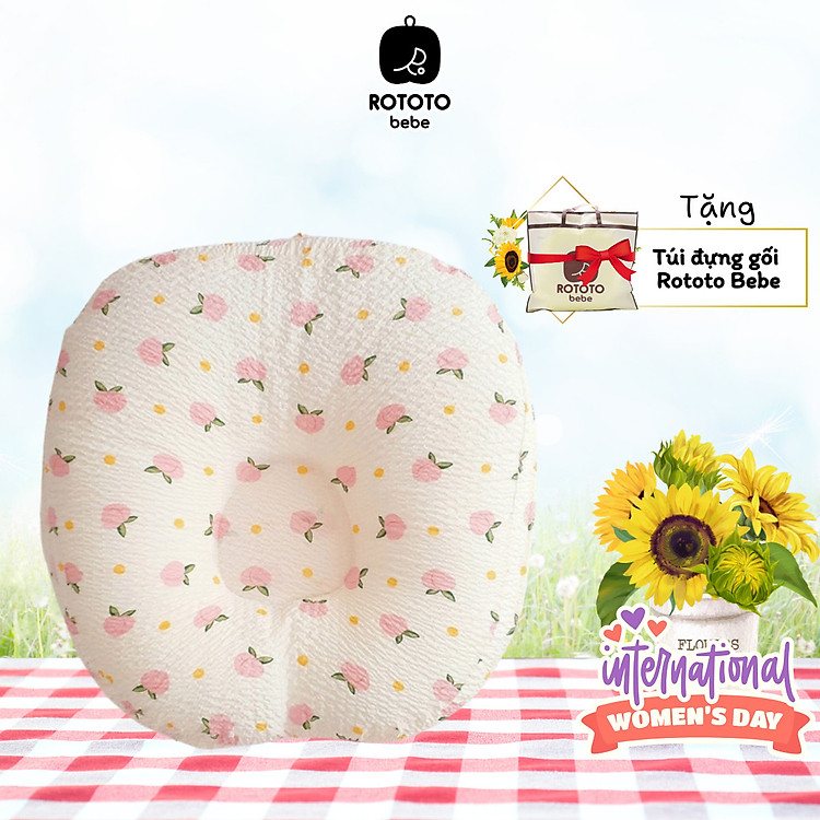 Gối chống trào ngược Rototo Bebe Ghi Chính hãng Giá rẻ - Hình ảnh 4