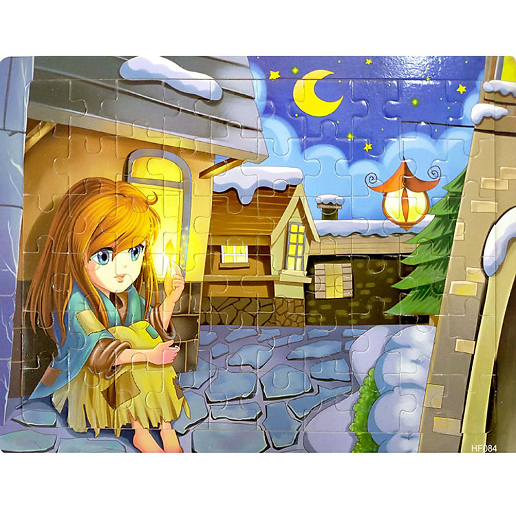 Tranh ghép hình 60 mảnh gỗ - chủ đề cổ tích nhiều mẫu