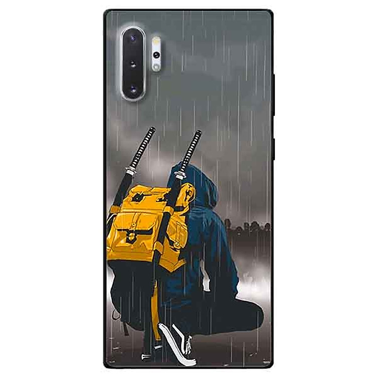 Ốp lưng in cho Samsung Note 10 Plus Mẫu Dưới Mưa
