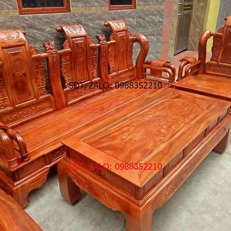 Bộ bàn ghế phòng khách sang trọng tần thủy hoàng đồ gỗ BÌNH LONG