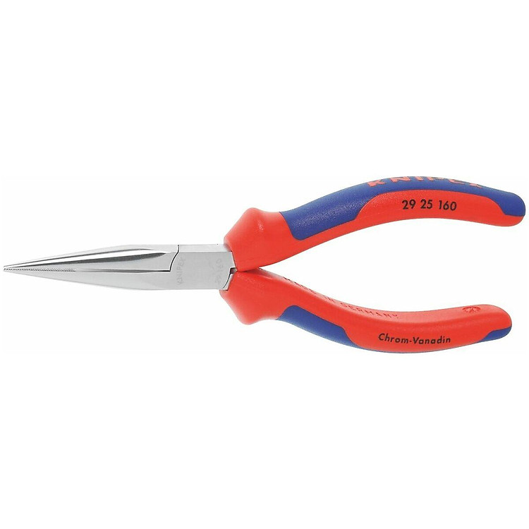 KÌM MŨI NHỌN MẠ CHROME VỚI TAY CẦM CHỐNG TRƯỢT 160MM KNIPEX | 29 25 160